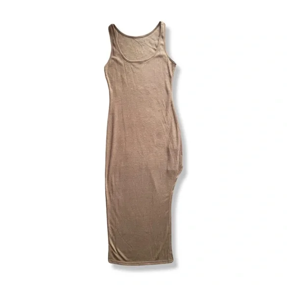 Shein Dresses | Shein Midi, Taupe Dress (S) | Color: Tan | Size: S | Pm-17434151'S Closet